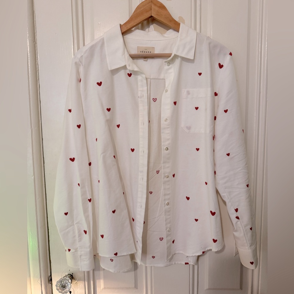 SEZANE heart shirt